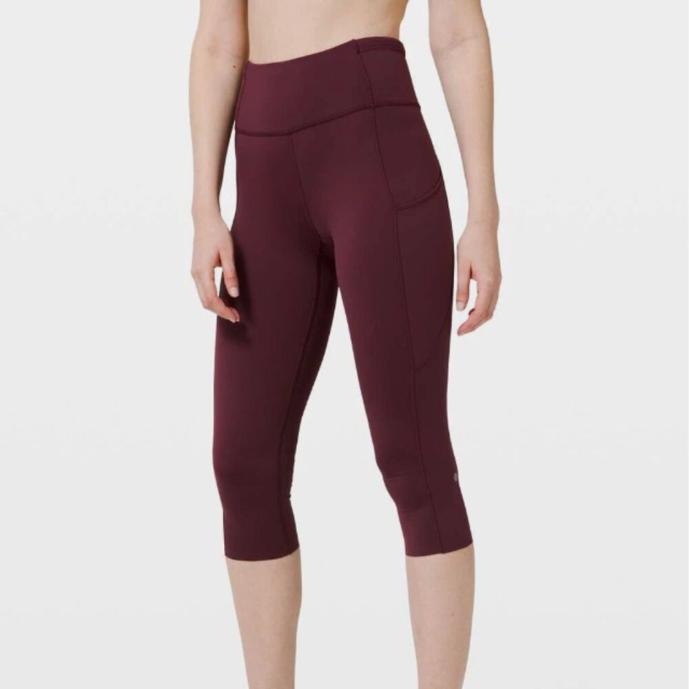 NWT lululemon Fast and Free Crop II 19" *Non-Reflective